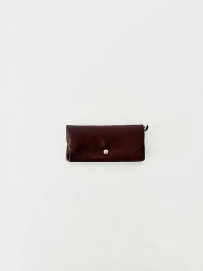 【美品】CINQ　焦げ茶　長財布　レザー 画像1