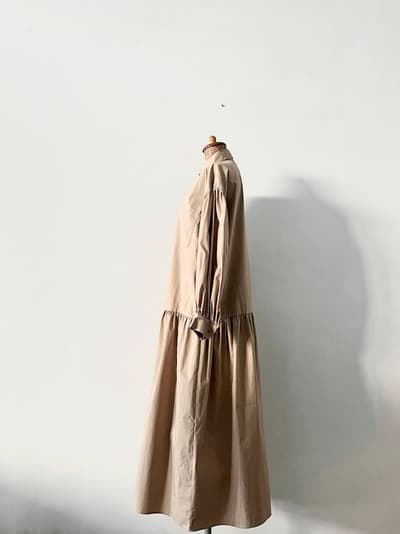 UNITED ARROWS　ギャザー ボリュームスリーブ シャツワンピース　サイズ38 画像5