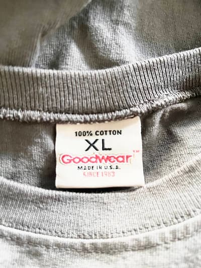 【美品】Goodwear　長袖Tシャツ　サイズXL　コットン　アメリカ製 画像8