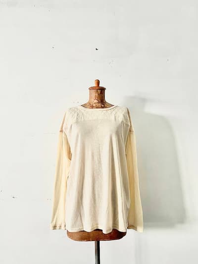 【美品】BEAUTY & YOUTH UNITED ARROWS　　6(ROKU)　COTTON NYLON ・ QUILTED FOOT BALL Tシャツ 画像1