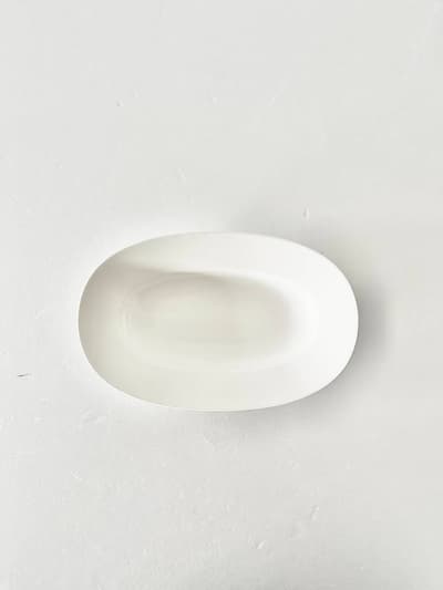 【未使用】yumiko iihoshi porcelain oval plate オーバルプレート lily white　Mサイズ 画像1