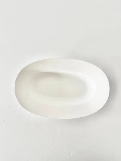 【未使用】yumiko iihoshi porcelain oval plate オーバルプレート lily white　Lサイズ 画像1