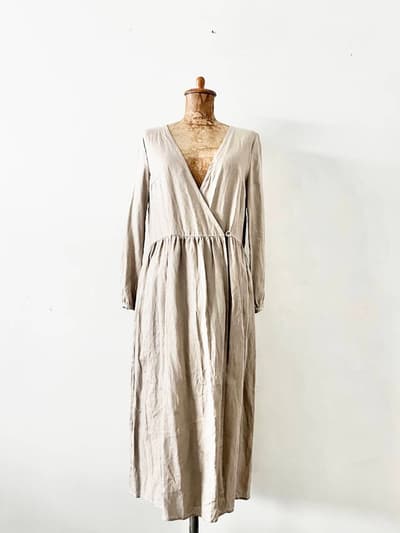 【未使用】C'estbienfaitLezephyrsarl　カシュクールワンピース　サイズ１ 画像1
