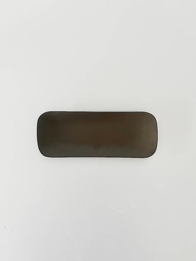 【未使用】yumiko iihoshi porcelain　rectangle hoso  sumi 画像1