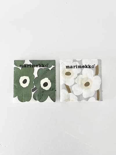 【未使用】marimekko　紙ナプキン　2点セット 画像1