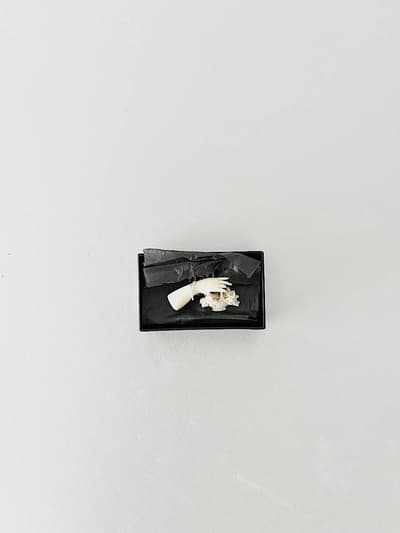 【仏アンティーク】ハンドモチーフブローチ 画像1