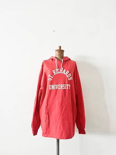 THE SHINZONE　HOODIE LONG TEE　レッド　フリーサイズ 画像1