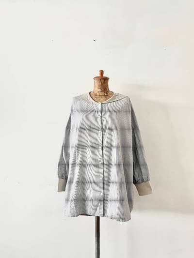 toh design works　セーラーカラーブラウス　フリーサイズ　 画像1