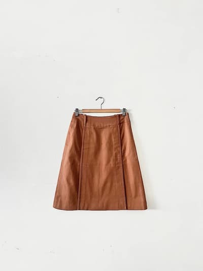 Loro Piana　コットンスカート　ブラウン　サイズ42 画像1