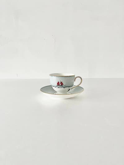 【美品】WEDGWOOD　セイラーズ フェアウェル カップ＆ソーサー　① 画像1