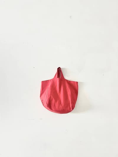 中川政七商店　日本製 綿麻エコバッグ　赤 画像1