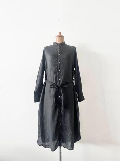 nestRobe　ロングシャツワンピース コート　リネン  画像1