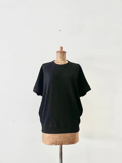 【2023SS　美品】　SOIL　コットン ハイデンシティ ワッフル フレンチスリーブ クルーネック Tシャツ 画像1