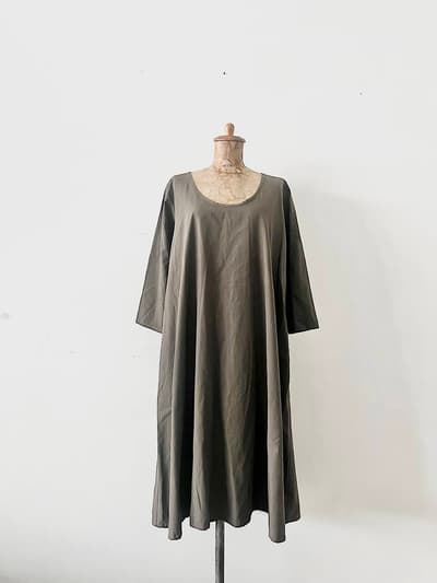 【美品】mizuiro ind　レーヨンコットンワンピース　サイズフリー 画像1