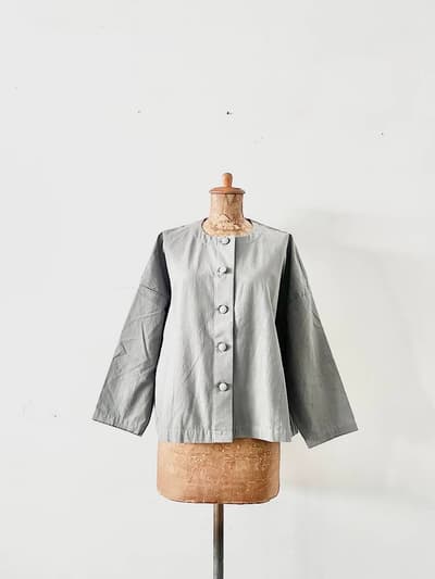 LIN Francais d’antan  Rohe ジャケット  綿グレー　サイズフリー  画像1