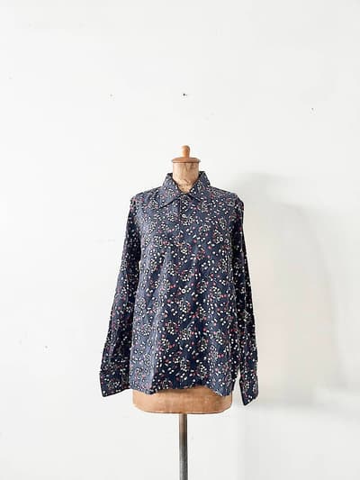 【メンズ】needles　One-Up Shirt - R/C Lawn Cloth / Floral Printed　花柄シャツ　サイズXS 画像1