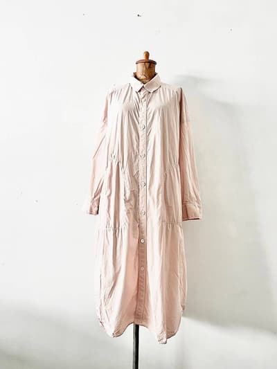 【美品】l'atelier du savon　コットンシャツワンピース　サイズF  画像1