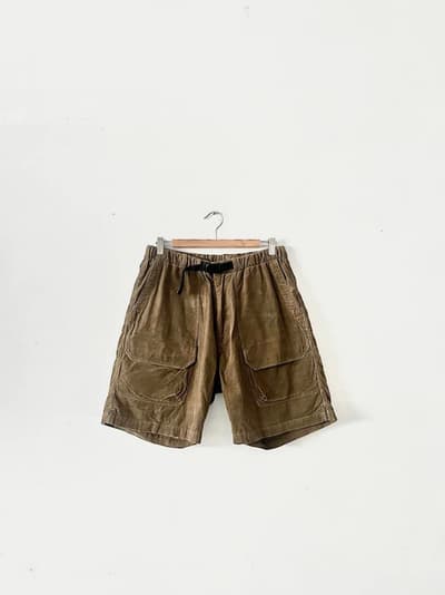 【Men's】snow peak　コーデュロイショートパンツ　カーキ　Lサイズ 画像1