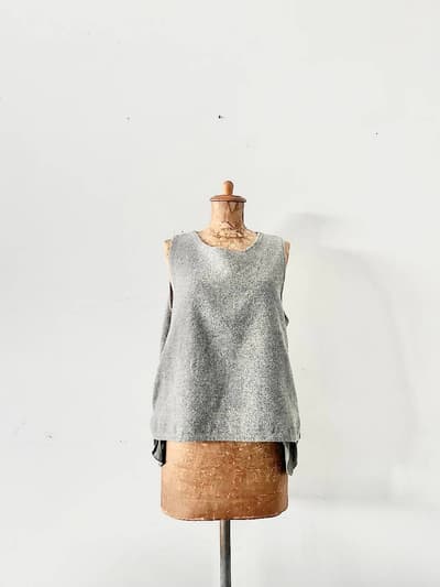 【美品】Gauze　ウールニット　グレー　ウール　アンゴラ　ナイロン 画像1
