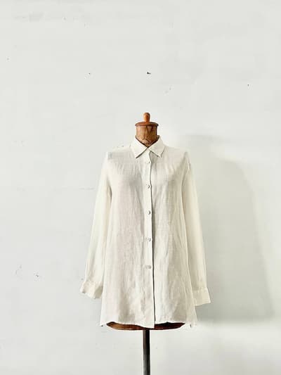 Burberry's　レーヨンリネンシャツ　サイズ9号 画像1