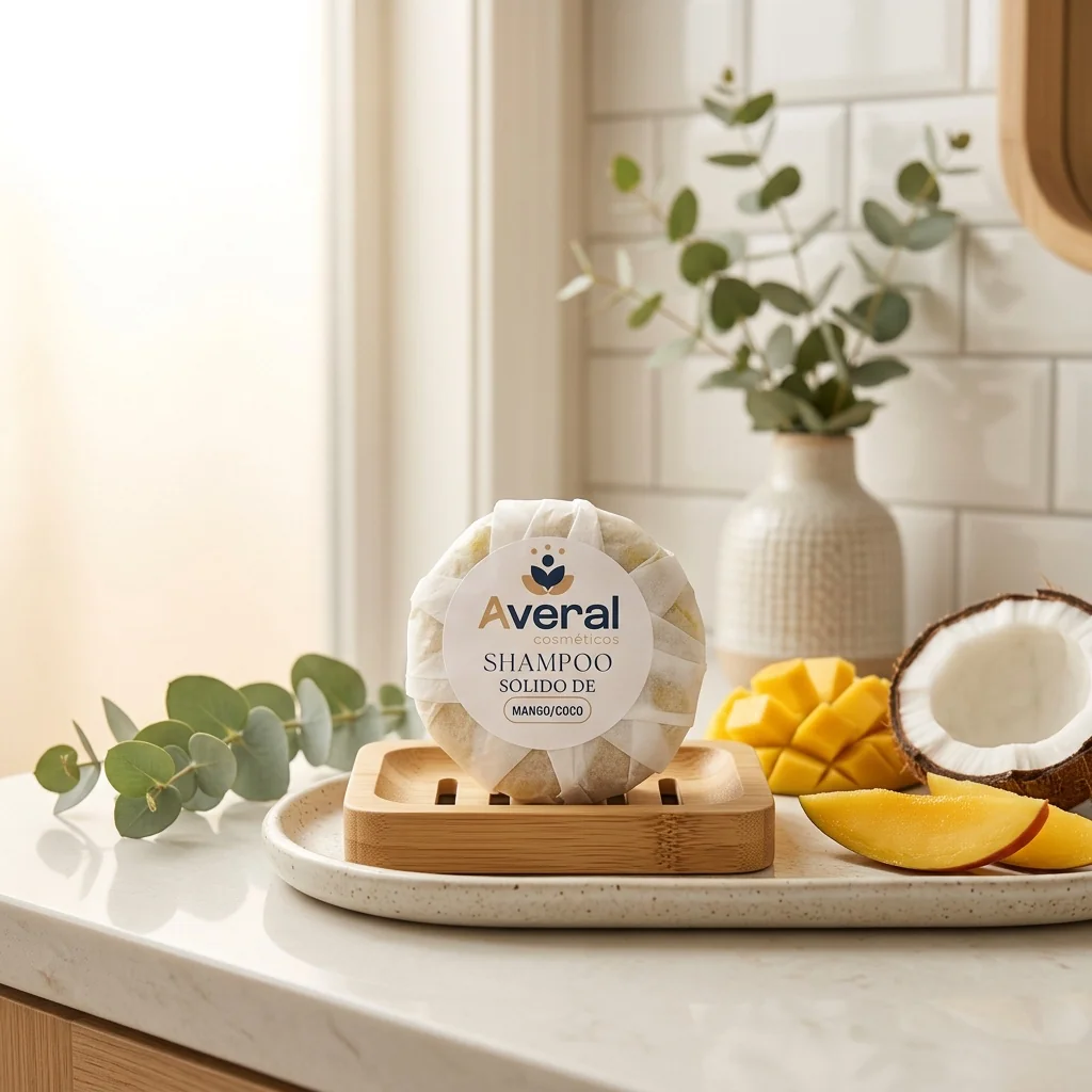Shampoo sólido de mango/coco