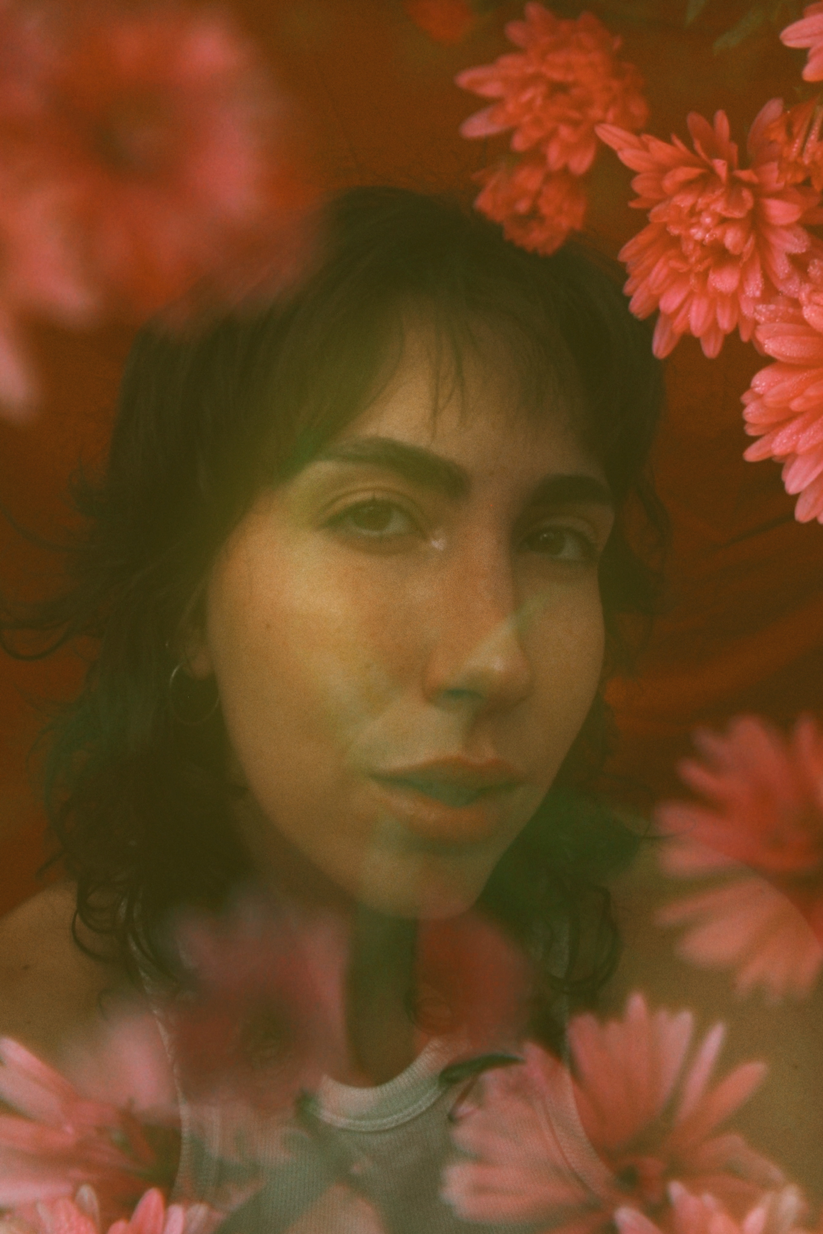 Aesthetic photo of a book and flowers.