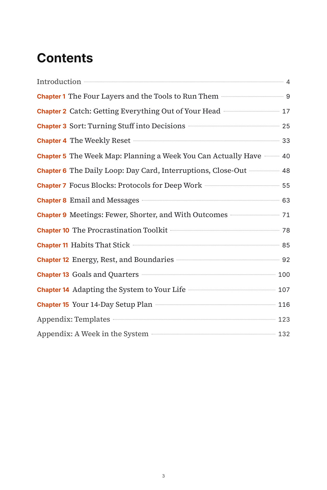 The Weekly Operating System — 1