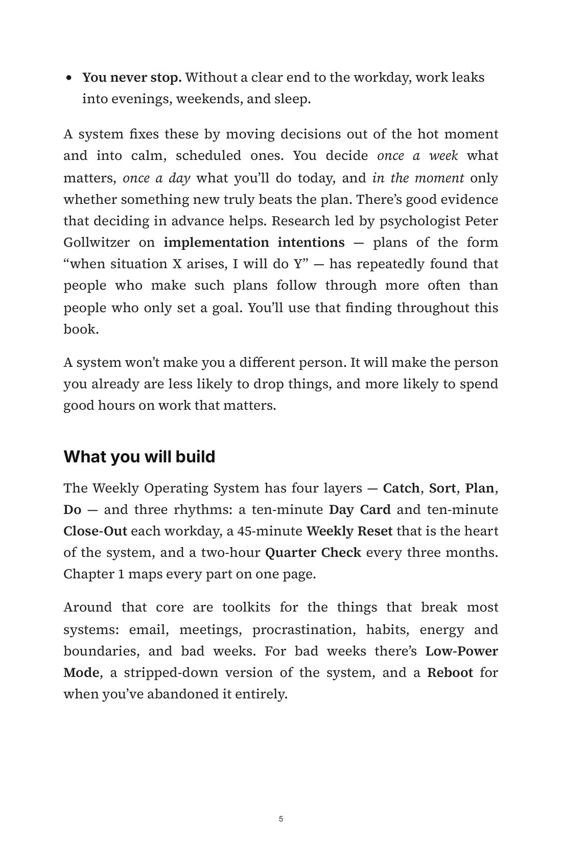 The Weekly Operating System — 3