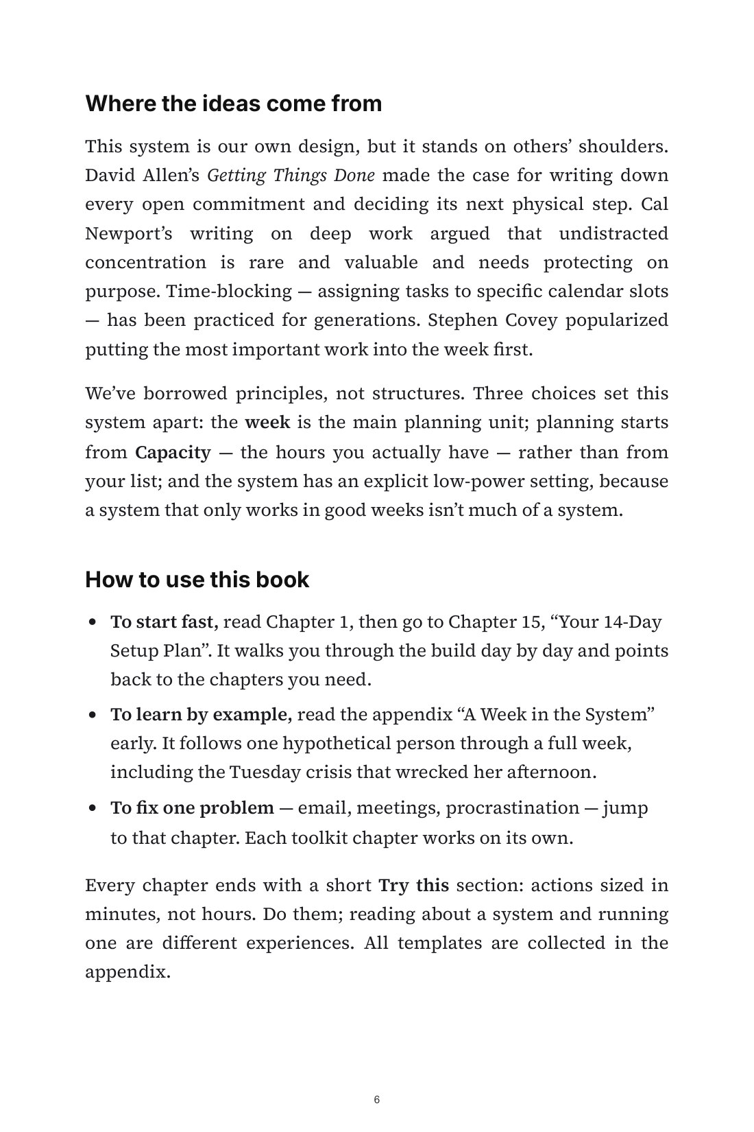 The Weekly Operating System — 4