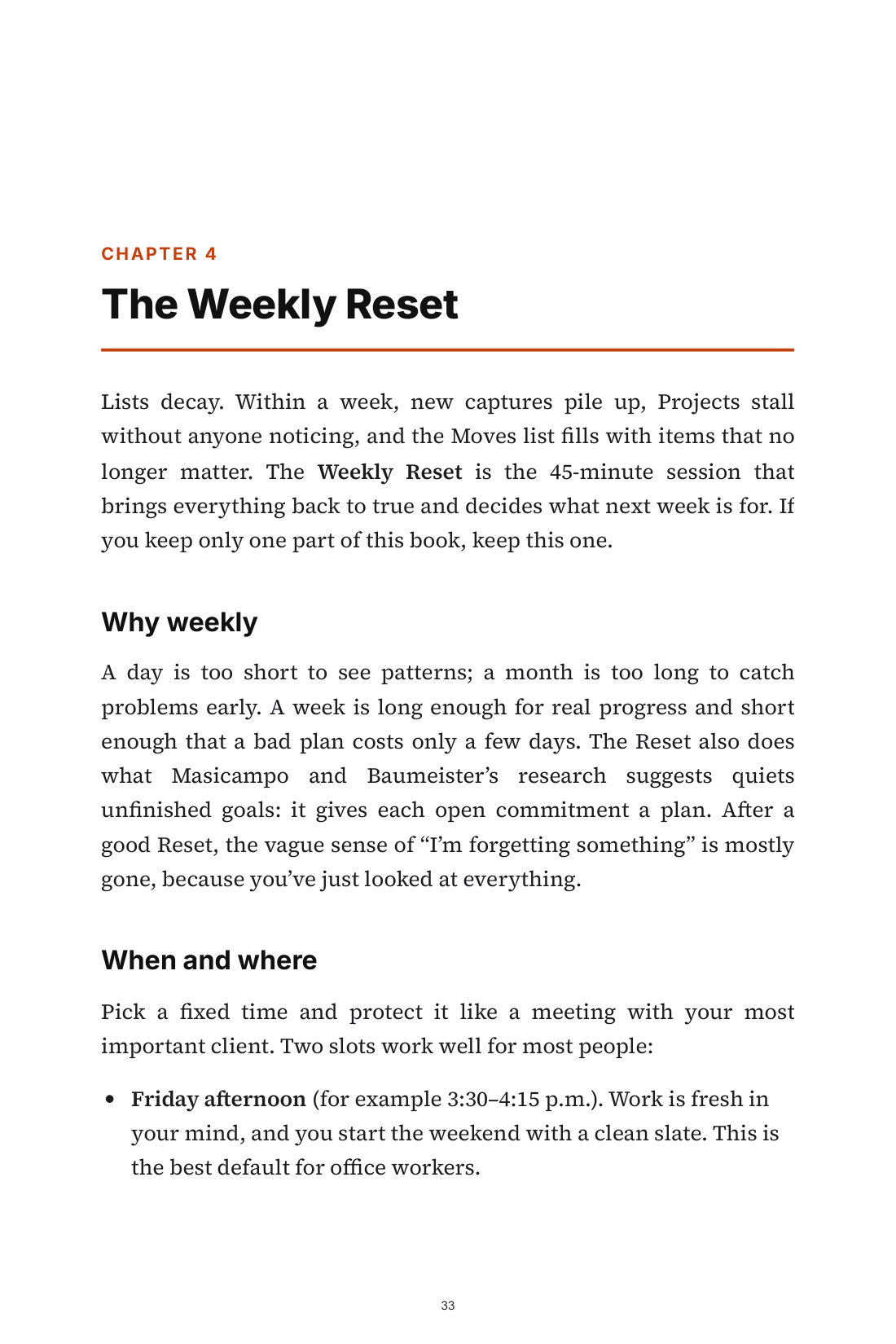 The Weekly Operating System — 5