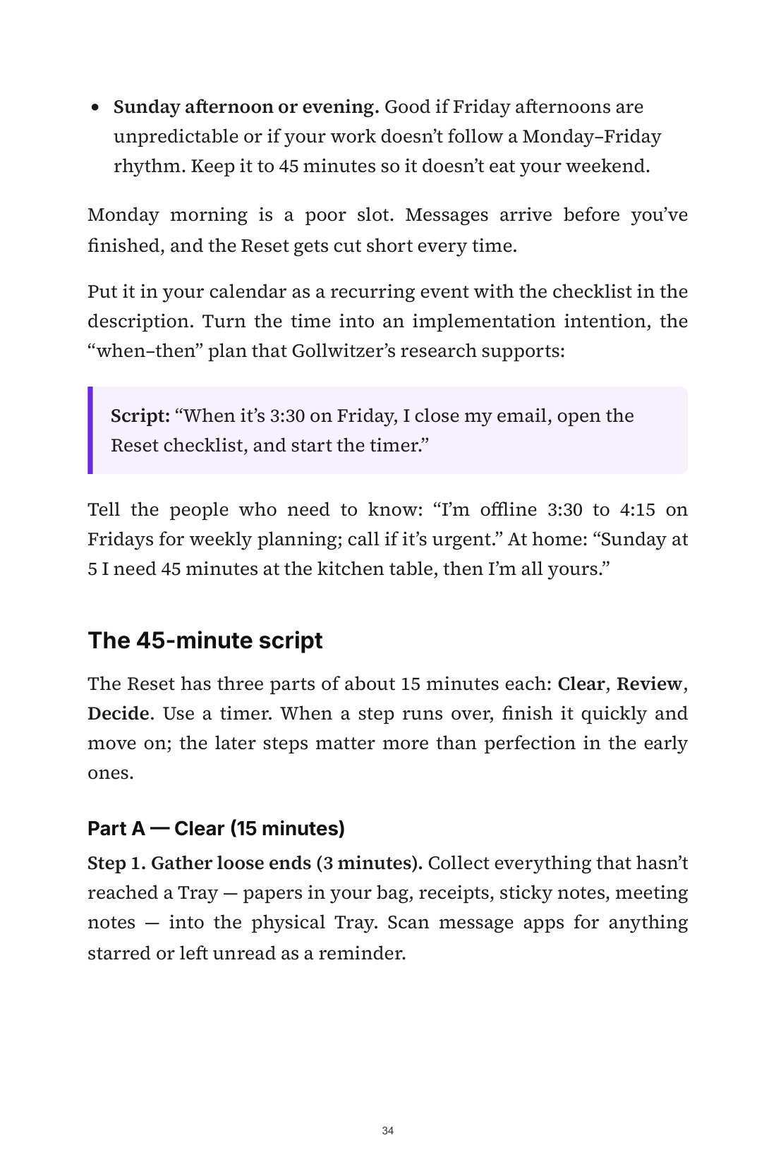 The Weekly Operating System — 6