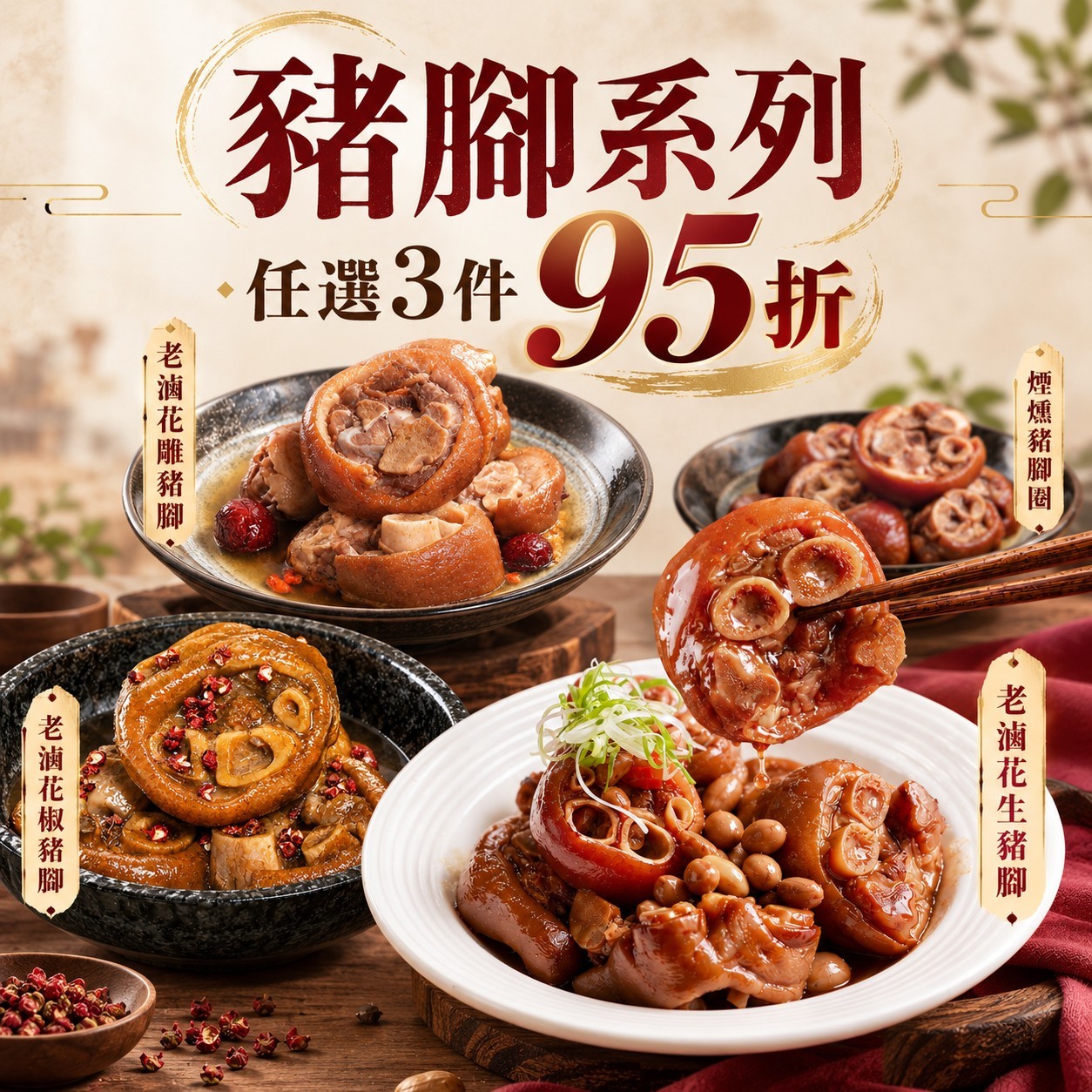 豬腳系列任選3件95折
