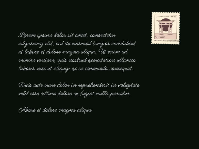 eCard  A year of possibilities. Back