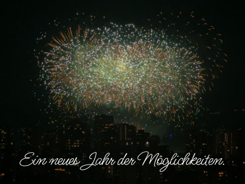 eCard  Ein Jahr der Möglichkeiten Front