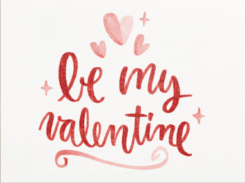 eCard love Be my valentine Front