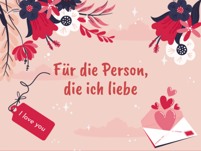 Sample love Für die Person, die ich liebe Front