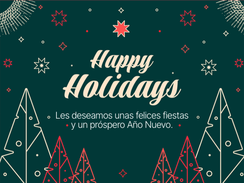 Sample  Felices Fiestas Front
