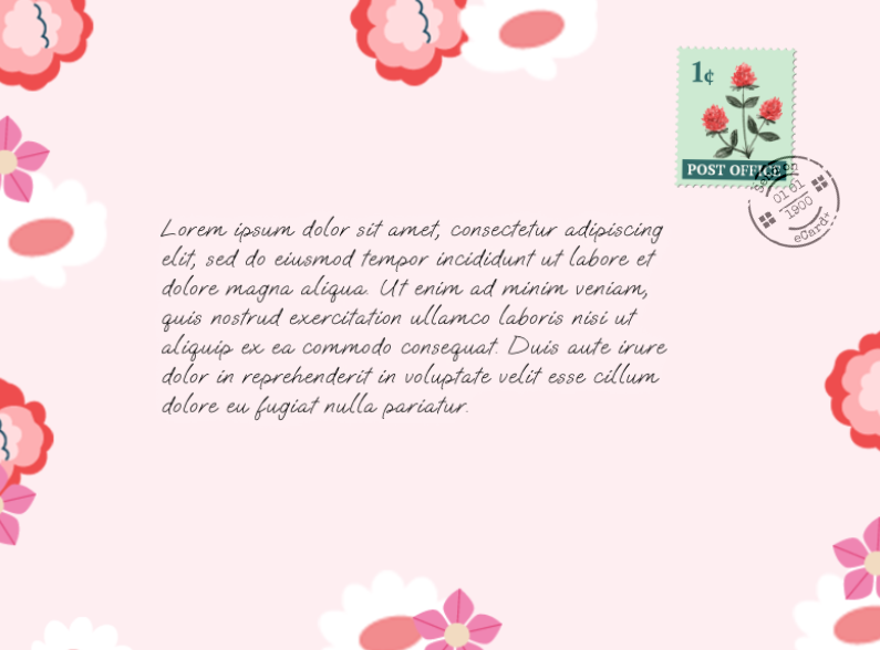 eCard  Lovely Birthday Back