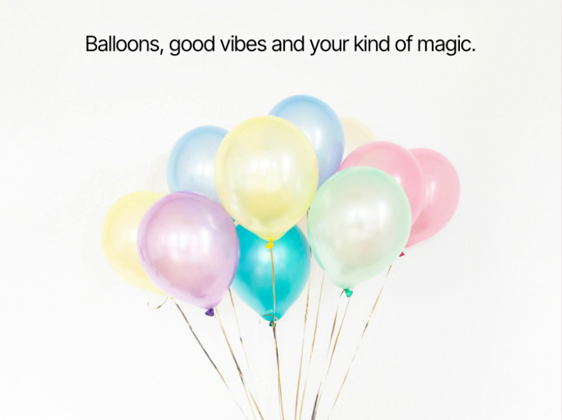 Sample  Balloons Front