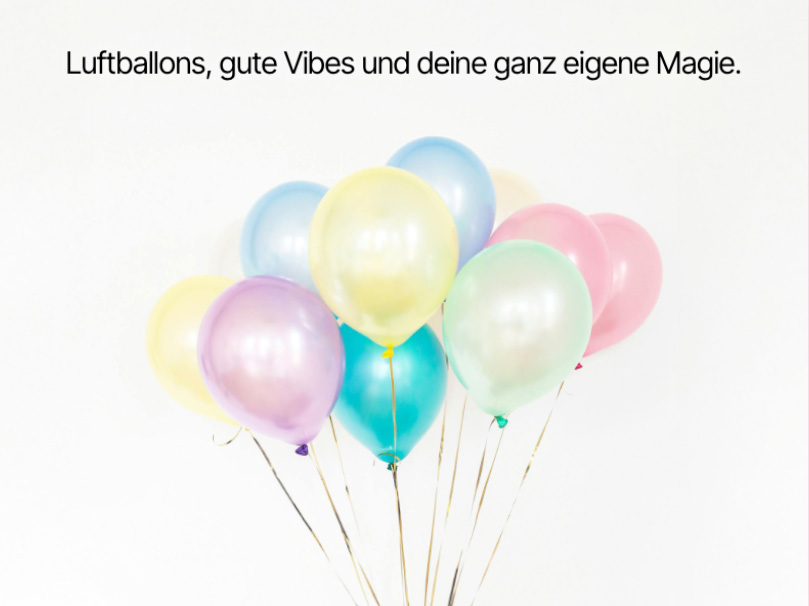 eCard  Luftballons Front