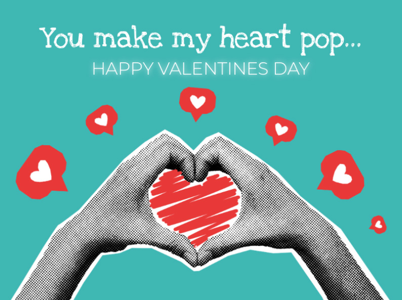 Sample  You make my heart pop Front