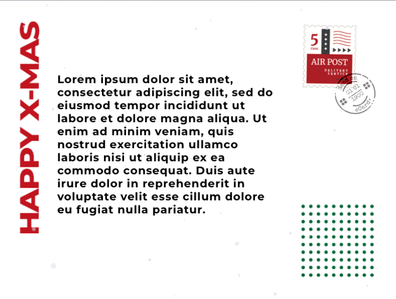 eCard  Modern X-mas Back