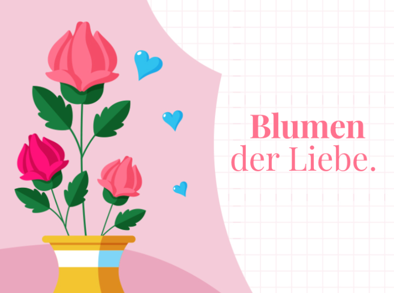 Sample love Blumen der Liebe Front