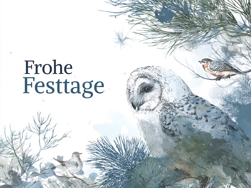 eCard  Frohe Festtage Front