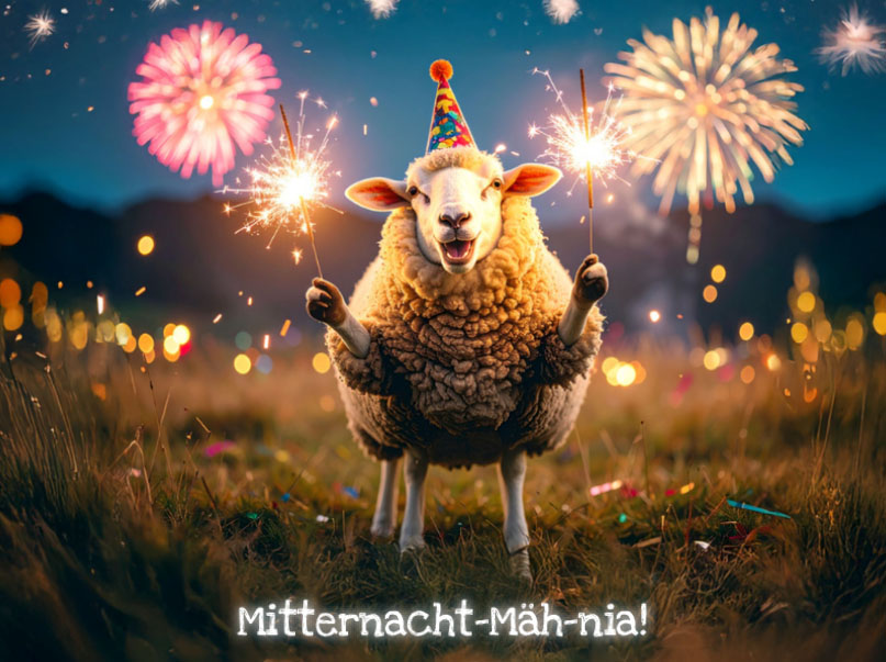 eCard  Mitternacht Mäh-nia Front
