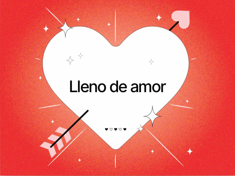eCard  Lleno de amor Front