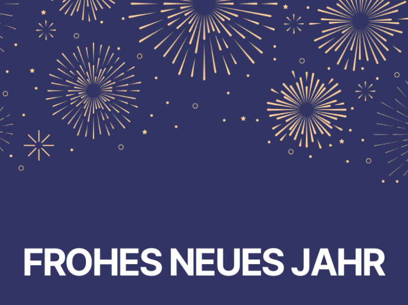 Sample  Frohes neues Jahr Front