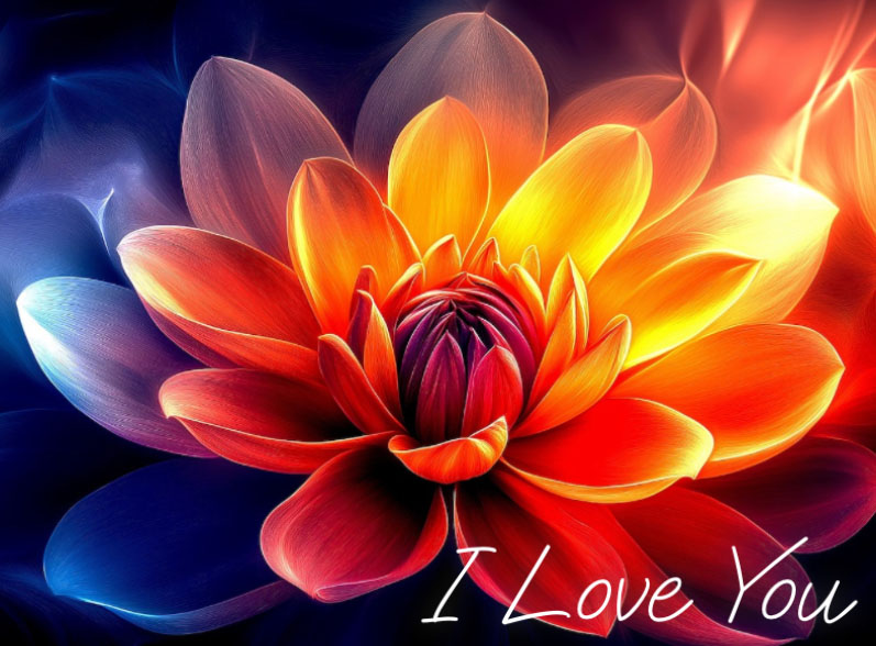 Sample  Love You  - Flower Front