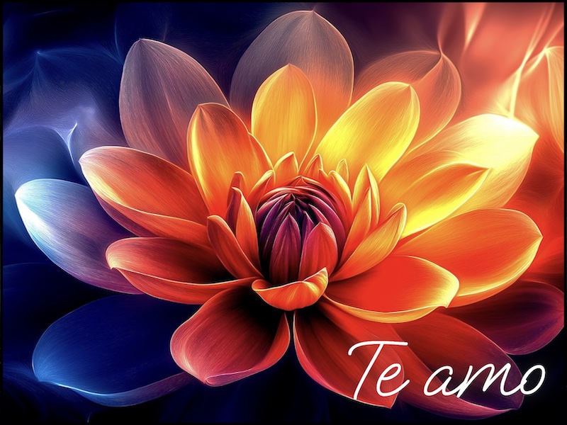 Sample  Love You  - Flower Front