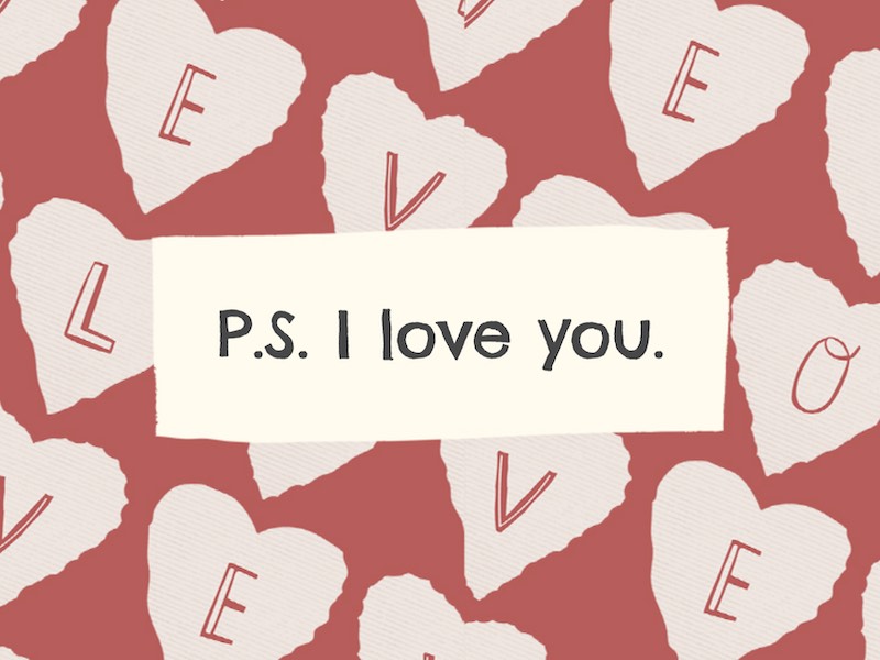 Sample love P.D. Te amo Front